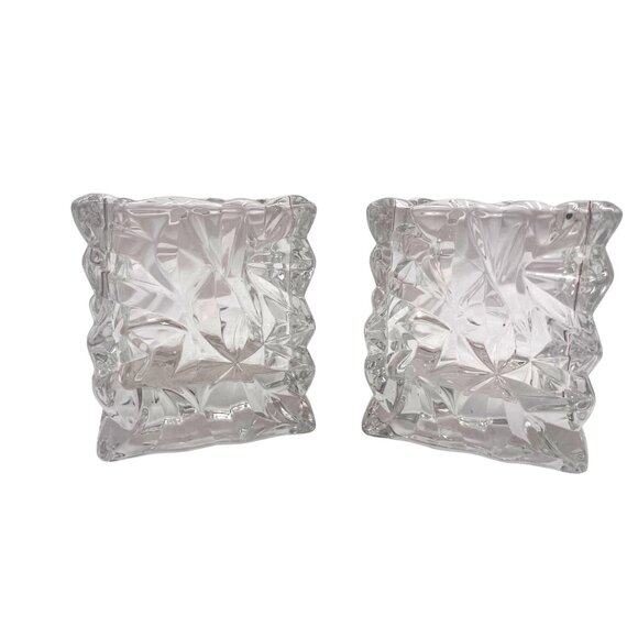 Crystal Glass Candle Holders Rosenthal Made in Germany - Picture 1 of 7